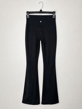 Lululemon Black High Rise Flare Yoga Pants Leggings Size 6